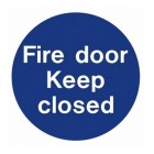Fire Door Keep Closed Sign (100mm x 100mm)